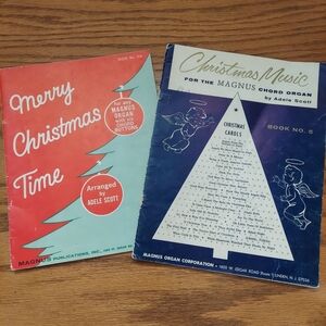 Vintage OrganMusic Books  Merry Christmas Time   Christmas Music For The Magnus